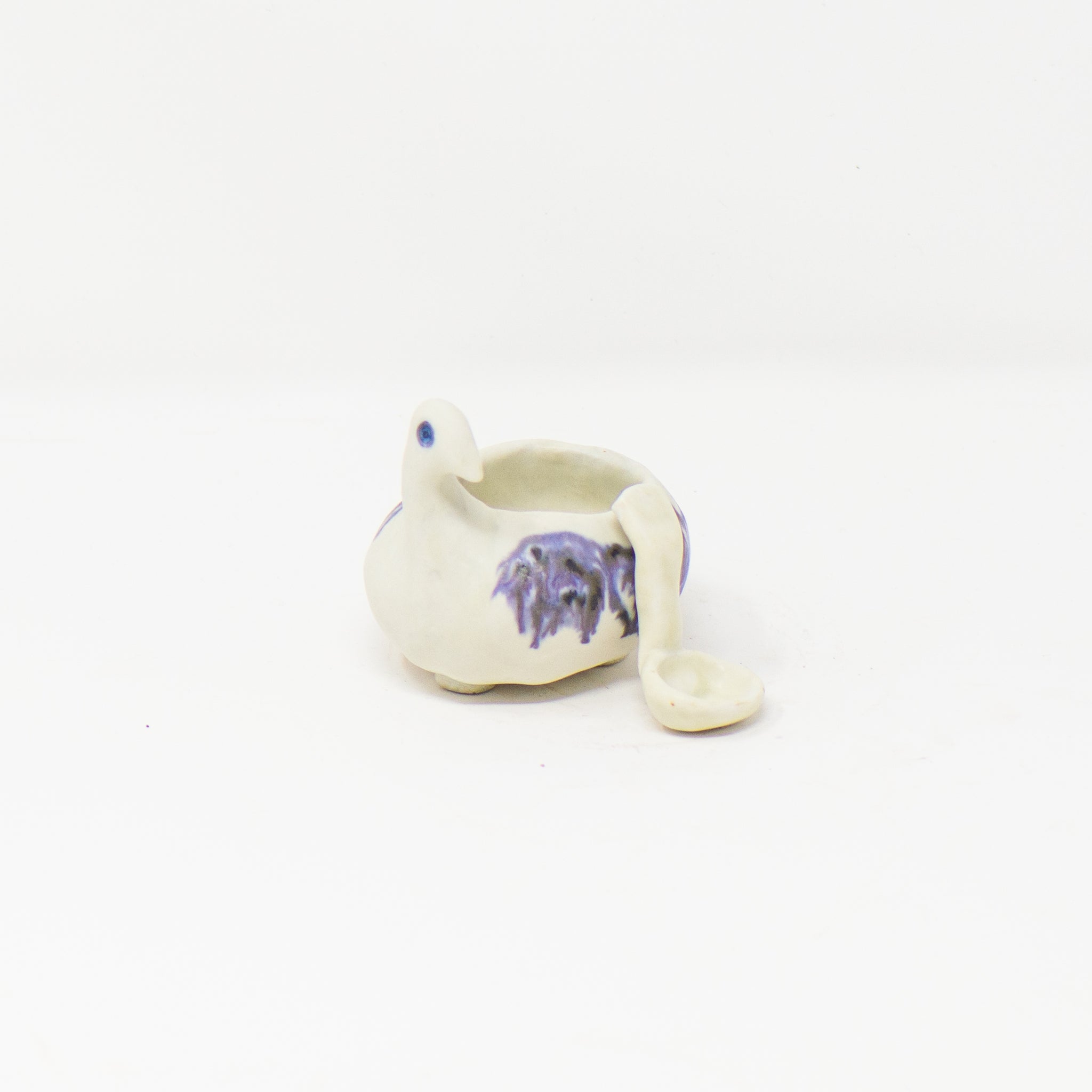 Little Bird Porcelain Sugar Bowl