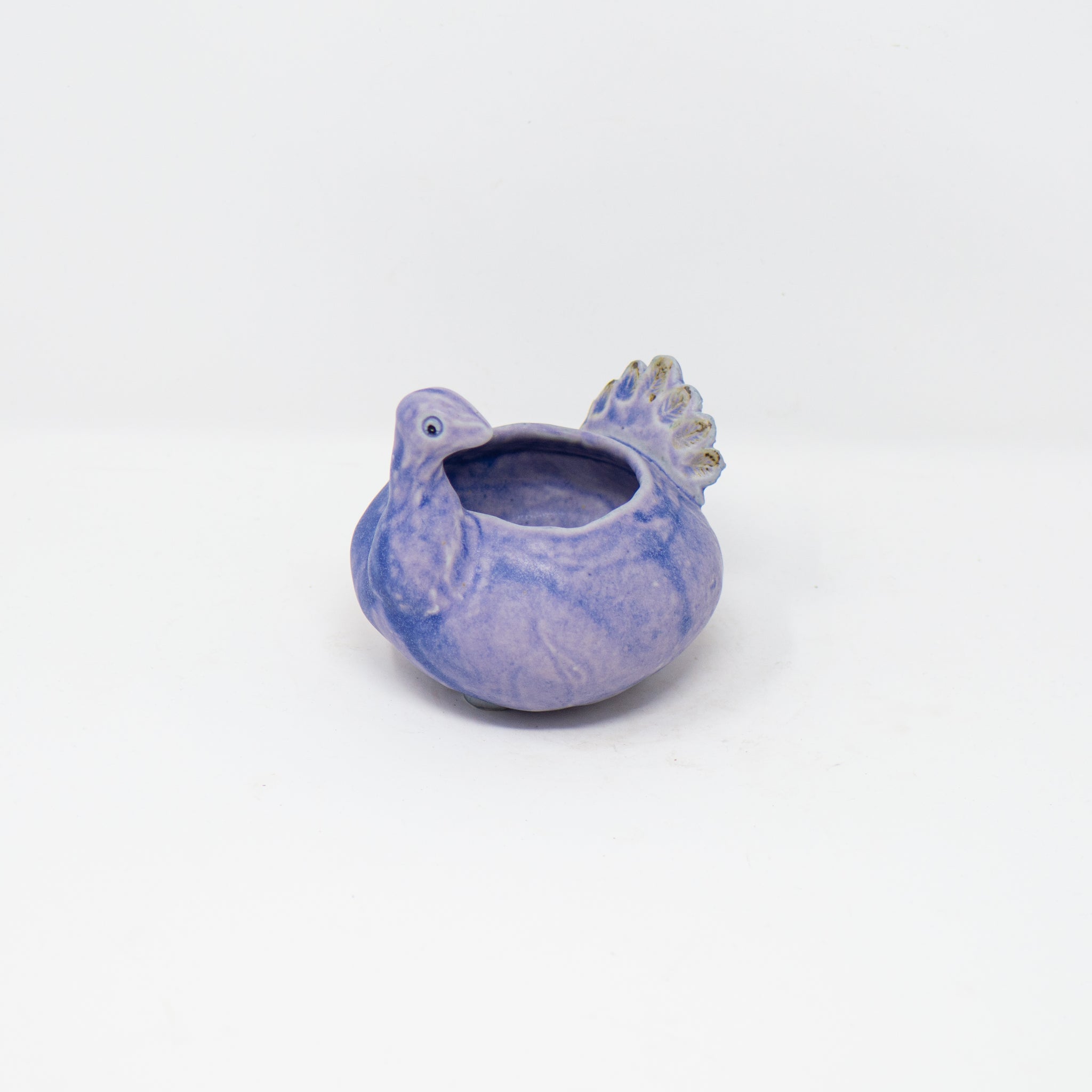 Everly Blue Porcelain Bird Bowl